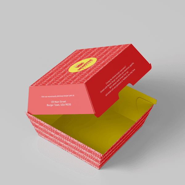 Custom Burger Box Printing | Light Printing House